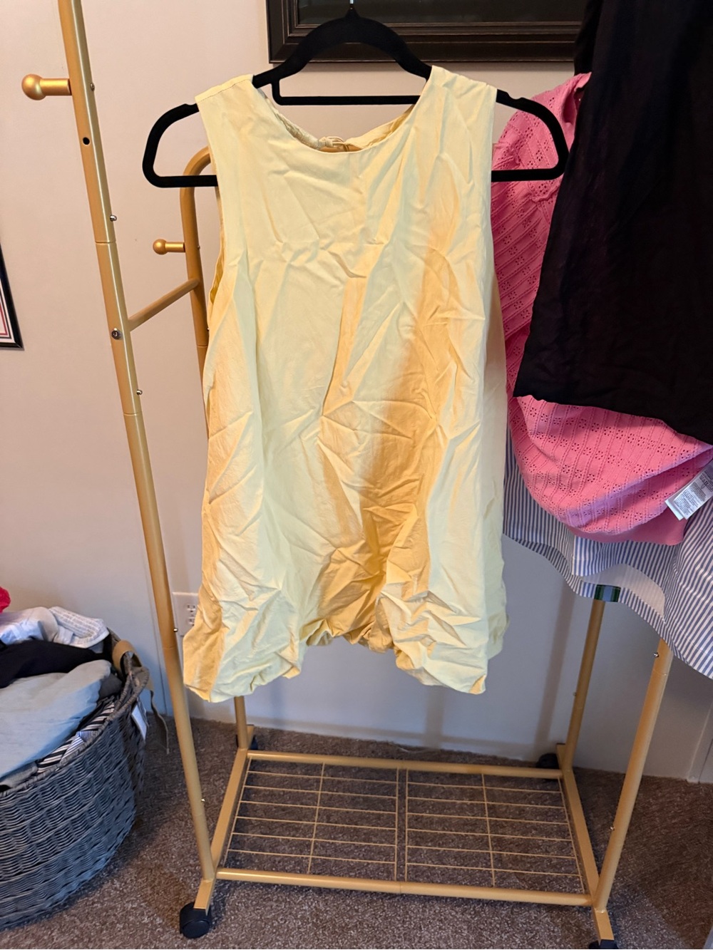 TCEC Soft Yellow Sleeveless Tank Top